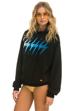 Carregar imagem no visualizador da galeria, BOLT GRADIENT RELAXED PULLOVER HOODIE - BLACK // BLUE Hoodie Aviator Nation