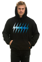 Carregar imagem no visualizador da galeria, BOLT GRADIENT RELAXED PULLOVER HOODIE - BLACK // BLUE Hoodie Aviator Nation