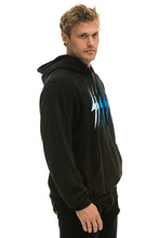 Carregar imagem no visualizador da galeria, BOLT GRADIENT RELAXED PULLOVER HOODIE - BLACK // BLUE Hoodie Aviator Nation