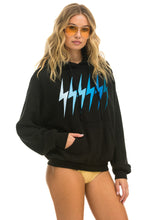 Carregar imagem no visualizador da galeria, BOLT GRADIENT RELAXED PULLOVER HOODIE - BLACK // BLUE Hoodie Aviator Nation