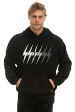 Carregar imagem no visualizador da galeria, BOLT GRADIENT RELAXED PULLOVER HOODIE - BLACK // GREY Hoodie Aviator Nation