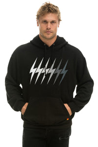 BOLT GRADIENT RELAXED PULLOVER HOODIE - BLACK // GREY Hoodie Aviator Nation