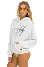 Load image into Gallery viewer, BOLT GRADIENT RELAXED PULLOVER HOODIE - WHITE // GREY Hoodie Aviator Nation