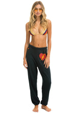 Last inn bildet i Galleri-visningsprogrammet, BOLT HEART SWEATPANTS - CHARCOAL Sweatpants Aviator Nation