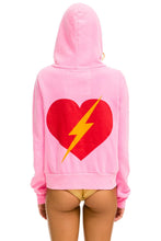 Carregar imagem no visualizador da galeria, BOLT HEART ZIP HOODIE - NEON PINK Hoodie Aviator Nation