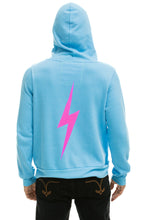 Cargar imagen en el visor de la galería, BOLT NINJA PULLOVER HOODIE - SKY // NEON PINK Hoodie Aviator Nation