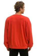 Carregar imagem no visualizador da galeria, BOLT RELAXED CREW SWEATSHIRT - RED // WHITE Sweatshirt Aviator Nation