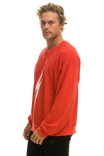 Carregar imagem no visualizador da galeria, BOLT RELAXED CREW SWEATSHIRT - RED // WHITE Sweatshirt Aviator Nation