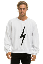 Carregar imagem no visualizador da galeria, BOLT RELAXED CREW SWEATSHIRT - WHITE // BLACK Sweatshirt Aviator Nation