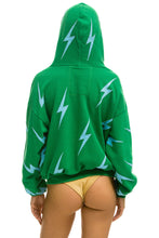 Carregar imagem no visualizador da galeria, BOLT STITCH REPEAT RELAXED ZIP HOODIE WITH POCKET ZIPPERS - KELLY GREEN // BLUE Hoodie Aviator Nation