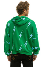 Carregar imagem no visualizador da galeria, BOLT STITCH REPEAT RELAXED ZIP HOODIE WITH POCKET ZIPPERS - KELLY GREEN // BLUE Hoodie Aviator Nation