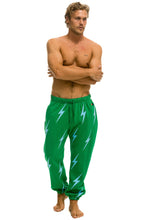Carregar imagem no visualizador da galeria, BOLT STITCH REPEAT SWEATPANTS - KELLY GREEN // BLUE Mens Sweatpants Aviator Nation