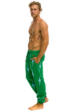 Carregar imagem no visualizador da galeria, BOLT STITCH REPEAT SWEATPANTS - KELLY GREEN // BLUE Mens Sweatpants Aviator Nation