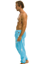 Carregar imagem no visualizador da galeria, BOLT STITCH REPEAT SWEATPANTS - SKY // WHITE Mens Sweatpants Aviator Nation