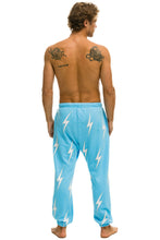 Carregar imagem no visualizador da galeria, BOLT STITCH REPEAT SWEATPANTS - SKY // WHITE Mens Sweatpants Aviator Nation