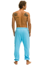 Carregar imagem no visualizador da galeria, BOLT STITCH SWEATPANTS - SKY // WHITE Mens Sweatpants Aviator Nation