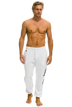 Carregar imagem no visualizador da galeria, BOLT STITCH SWEATPANTS - WHITE // BLACK Mens Sweatpants Aviator Nation