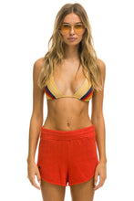 Carregar imagem no visualizador da galeria, BOLT STITCH WOMEN&#39;S LOUNGER SHORTS - RED // WHITE Women&#39;s Shorts Aviator Nation