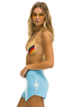 Carregar imagem no visualizador da galeria, BOLT STITCH WOMEN&#39;S LOUNGER SHORTS - SKY // WHITE Women&#39;s Shorts Aviator Nation