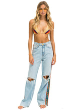 Carregar imagem no visualizador da galeria, BOLT STRIPE HI RISE WIDE-LEG GYPSY JEAN - SUPER LIGHT Women&#39;s Jeans Aviator Nation