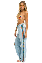 Carregar imagem no visualizador da galeria, BOLT STRIPE HI RISE WIDE-LEG GYPSY JEAN - SUPER LIGHT Women&#39;s Jeans Aviator Nation