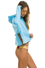 Carregar imagem no visualizador da galeria, BOLT STRIPE RELAXED CROPPED PULLOVER HOODIE - SKY Aviator Nation