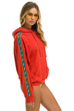 Carregar imagem no visualizador da galeria, BOLT STRIPE RELAXED PULLOVER HOODIE - RED Hoodie Aviator Nation