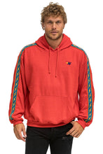 Carregar imagem no visualizador da galeria, BOLT STRIPE RELAXED PULLOVER HOODIE - RED Hoodie Aviator Nation