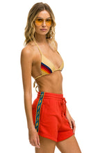 Carregar imagem no visualizador da galeria, BOLT STRIPE WOMENS LOUNGER SHORT - RED Aviator Nation