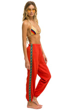 Carregar imagem no visualizador da galeria, BOLT STRIPE WOMENS SWEATPANTS - RED Aviator Nation