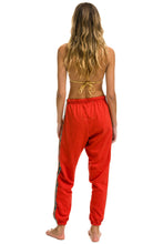 Carregar imagem no visualizador da galeria, BOLT STRIPE WOMENS SWEATPANTS - RED Aviator Nation