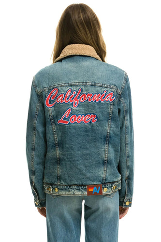 CALI LOVER RANCH SHERPA DENIM JACKET - VINTAGE Denim Jacket Aviator Nation