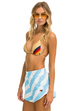 Carregar imagem no visualizador da galeria, CAUTION WOMENS LOUNGER SHORT - WHITE // SKY Women&#39;s Lounger Shorts Aviator Nation