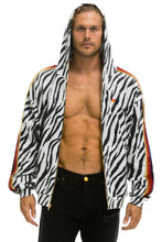 Carregar imagem no visualizador da galeria, CLASSIC RELAXED ZIP HOODIE WITH POCKETS - ZEBRA Hoodie Aviator Nation