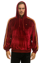 Carregar imagem no visualizador da galeria, CLASSIC VELVET RELAXED PULLOVER HOODIE - RED Hoodie Aviator Nation