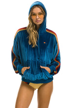 Load image into Gallery viewer, CLASSIC VELVET RELAXED PULLOVER HOODIE - VINTAGE BLUE Hoodie Aviator Nation