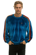 Load image into Gallery viewer, CLASSIC VELVET RELAXED SWEATSHIRT - VINTAGE BLUE Sweatshirt Aviator Nation
