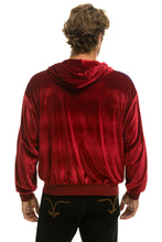 Carregar imagem no visualizador da galeria, CLASSIC VELVET RELAXED ZIP HOODIE - RED Hoodie Aviator Nation