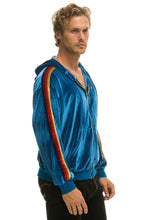 Load image into Gallery viewer, CLASSIC VELVET RELAXED ZIP HOODIE - VINTAGE BLUE Hoodie Aviator Nation