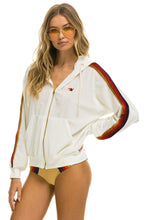 Load image into Gallery viewer, CLASSIC VELVET RELAXED ZIP HOODIE - VINTAGE WHITE Hoodie Aviator Nation