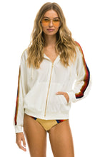 Load image into Gallery viewer, CLASSIC VELVET RELAXED ZIP HOODIE - VINTAGE WHITE Hoodie Aviator Nation