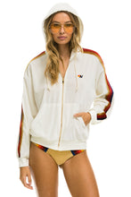 Load image into Gallery viewer, CLASSIC VELVET RELAXED ZIP HOODIE - VINTAGE WHITE Hoodie Aviator Nation