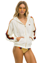 Load image into Gallery viewer, CLASSIC VELVET RELAXED ZIP HOODIE - VINTAGE WHITE Hoodie Aviator Nation