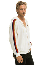 Load image into Gallery viewer, CLASSIC VELVET RELAXED ZIP HOODIE - VINTAGE WHITE Hoodie Aviator Nation