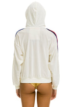 Load image into Gallery viewer, CLASSIC VELVET RELAXED ZIP HOODIE - VINTAGE WHITE Hoodie Aviator Nation
