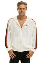 Load image into Gallery viewer, CLASSIC VELVET RELAXED ZIP HOODIE - VINTAGE WHITE Hoodie Aviator Nation