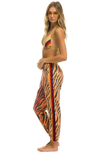 CLASSIC VELVET STRIPE WOMEN'S SWEATPANTS - TIGER Women's Sweatpants Aviator Nation