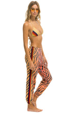 Load image into Gallery viewer, CLASSIC VELVET STRIPE WOMEN&#39;S SWEATPANTS - TIGER Women&#39;s Sweatpants Aviator Nation