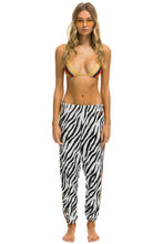 Carregar imagem no visualizador da galeria, CLASSIC VELVET STRIPE WOMEN&#39;S SWEATPANTS - ZEBRA Women&#39;s Sweatpants Aviator Nation