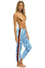 Load image into Gallery viewer, CLASSIC VELVET WOMEN&#39;S SWEATPANTS - BLUE TIGER Womens Sweatpants Aviator Nation